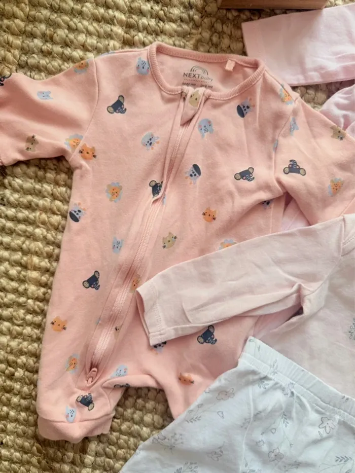 Lot pyjamas coton Naissance / 50cm - photo numéro 2