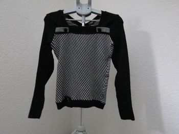 🖤 pull lili mercredi rayé noir & gris 🖤