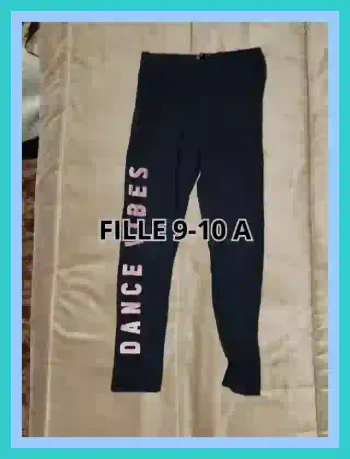 Legging TEX bleu-marine fille 9 à 10 ans  7522733391