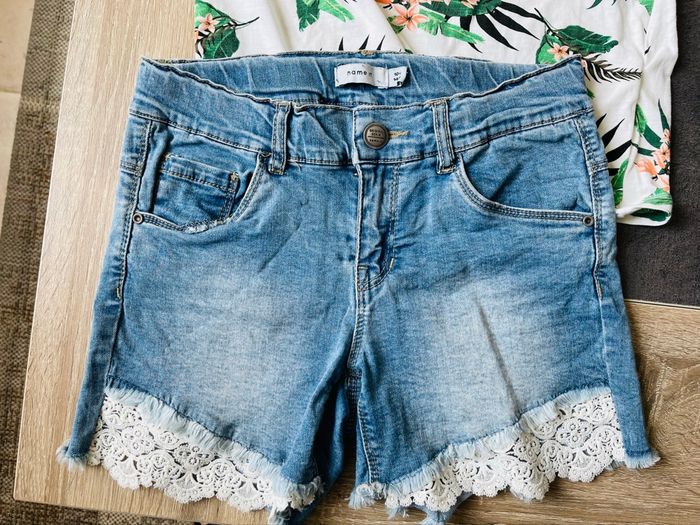 Lot fille shorts & tee shirt brassières 10 ans tbe - photo numéro 3