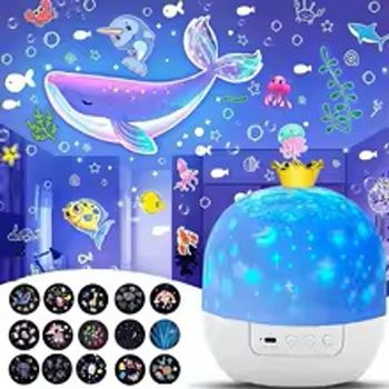 Veilleuse de nuit pour enfant, projecteur 360°