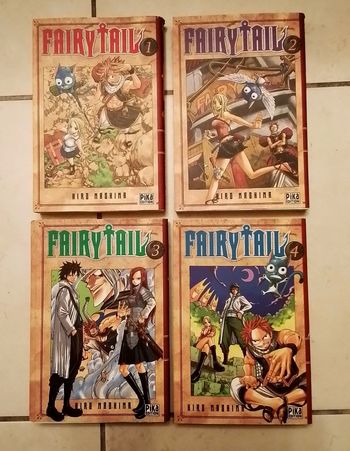 Manga Lot de 4 "Fairy Tail" de Hiro Mashima