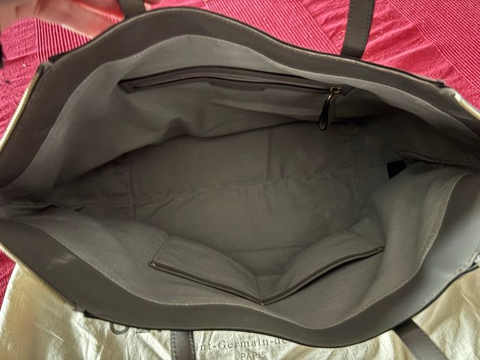 Sac Gerard Darel cuir gris authentique # - photo numéro 3