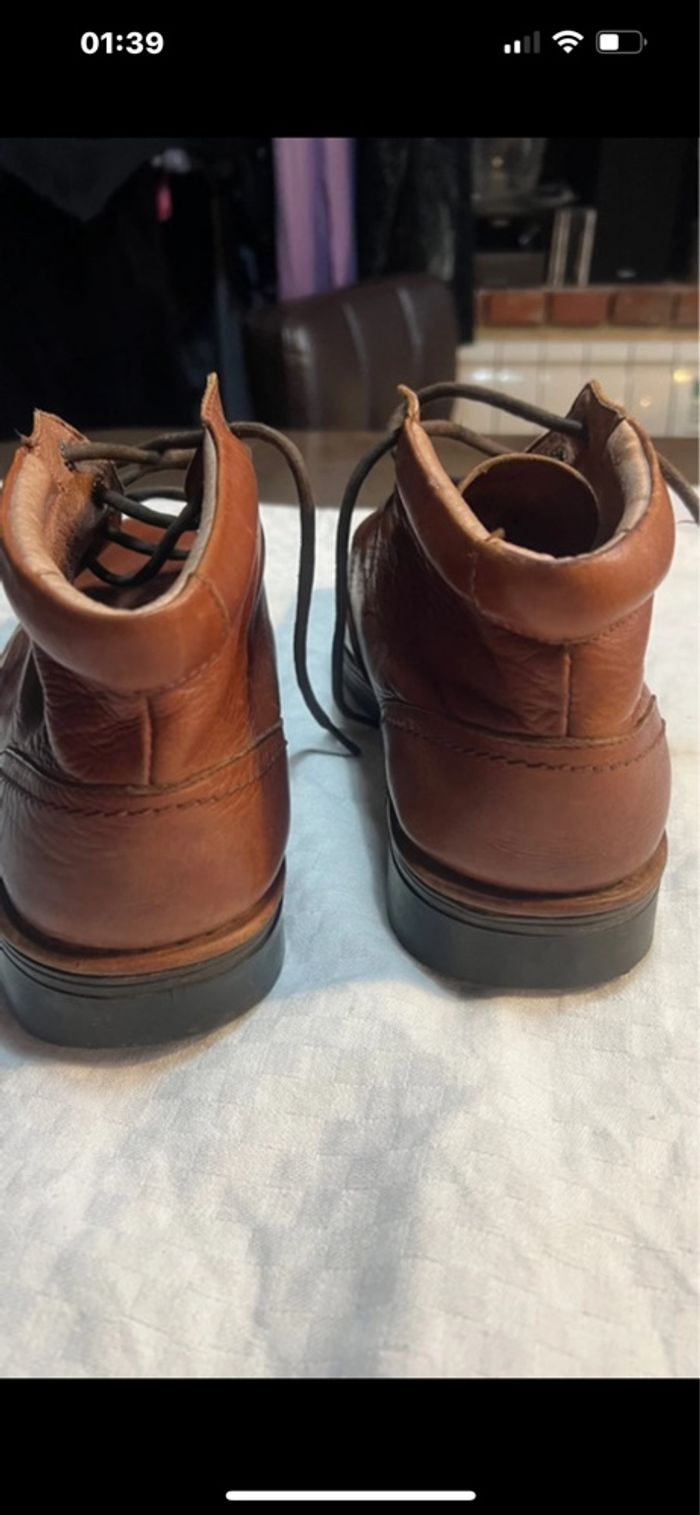 Chaussures montantes  en cuir marron homme pikolinos - photo numéro 2