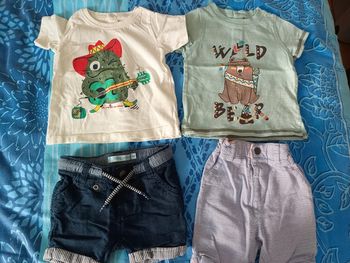 T shirt, short 6 mois