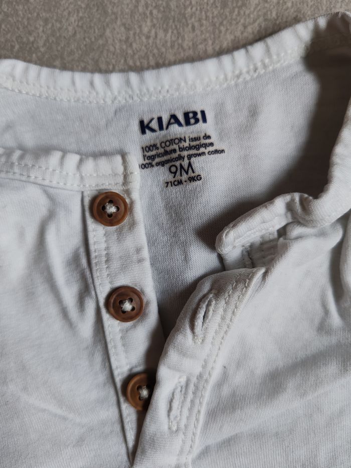 T-shirt kiabi 9m blanc - photo numéro 2