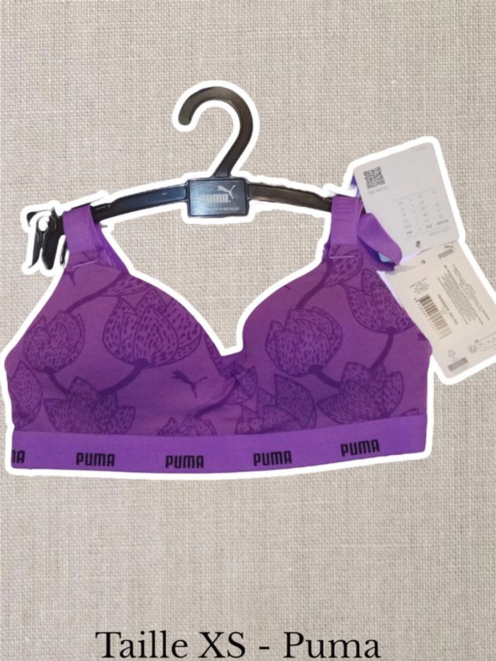 Brassières - Violet - Puma - Taille XS - Neuve