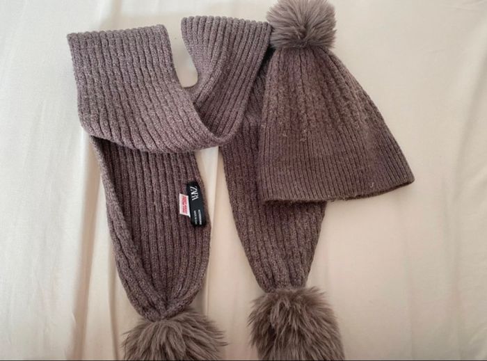 Ensemble bonnet et foulard Zara - photo numéro 3
