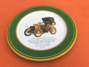 Assiette métal Panhard & Levasseur Année 1899