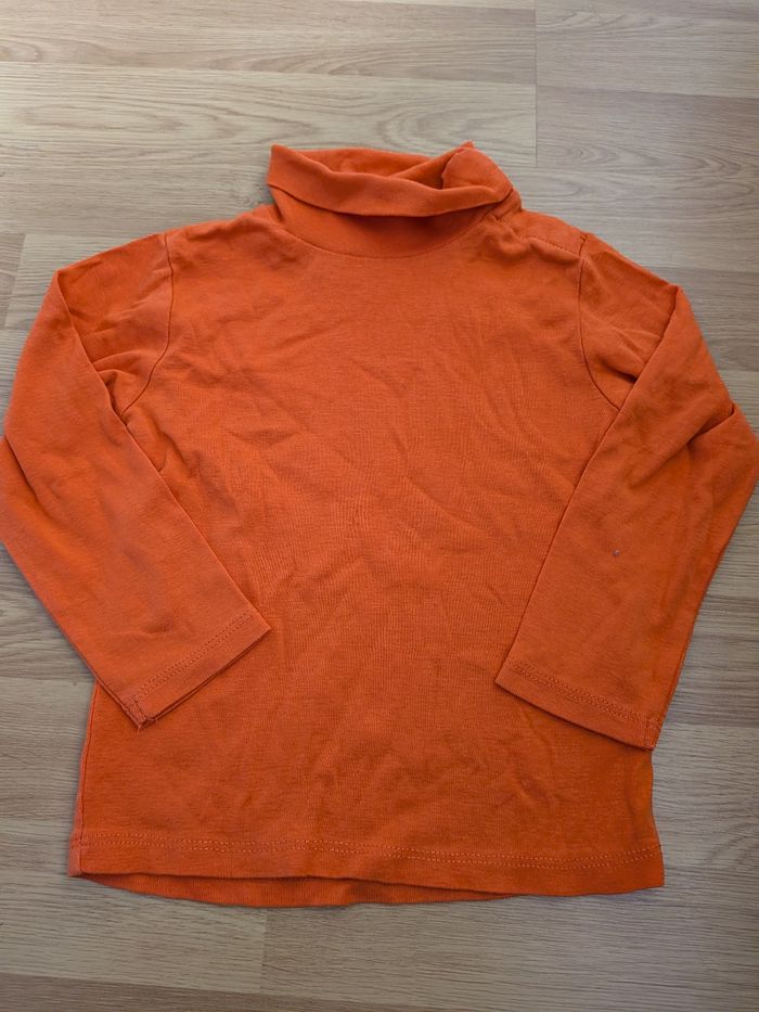 🍊 Sous-pull / col roulé orange