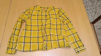 Chemise à carreaux jaune