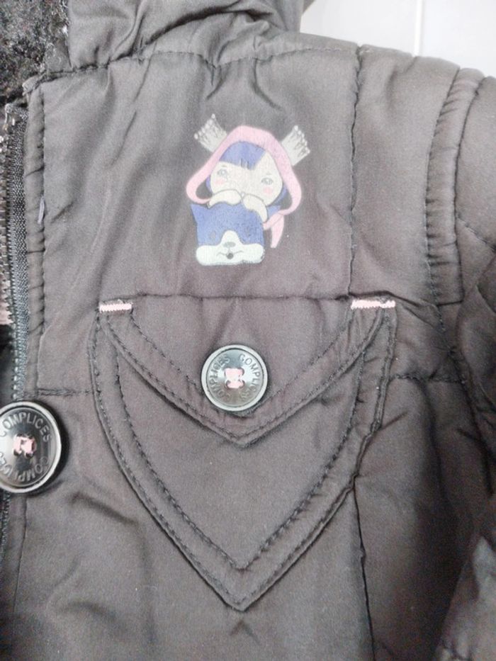 Blouson 4 ans fille Complices noir - photo numéro 4