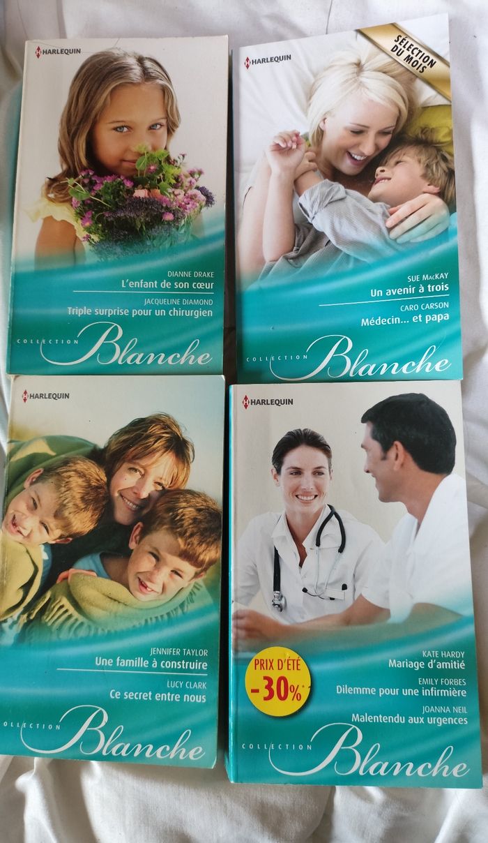 Lot romans Harlequin collection blanche
