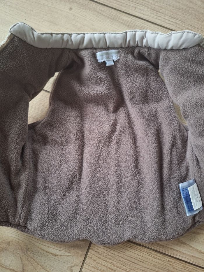 Manteau doudoune sans manches 12 mois garçon - photo numéro 3