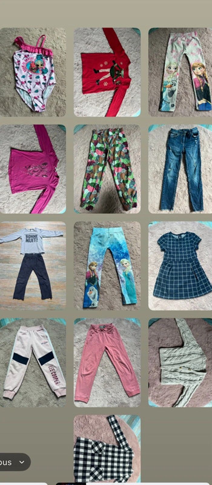 Lot de 20 pièces fille