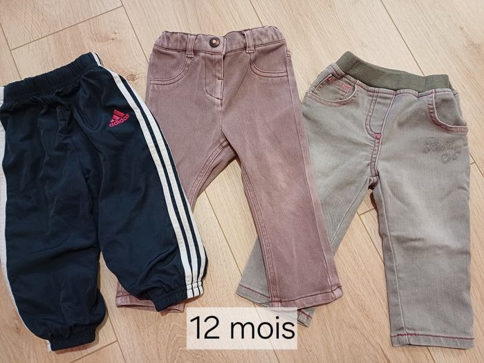 3 pantalons 12 mois
