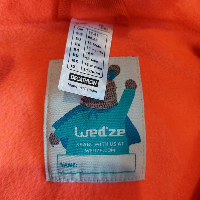 Combinaison ski avec gants 18 mois - photo numéro 2