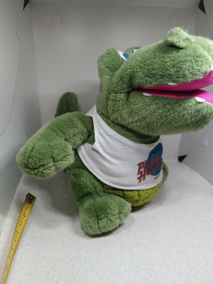 Peluche plush Teddy crocodile Disneyland planète Hollywood alligator Disney 90 vintage rare - photo numéro 3