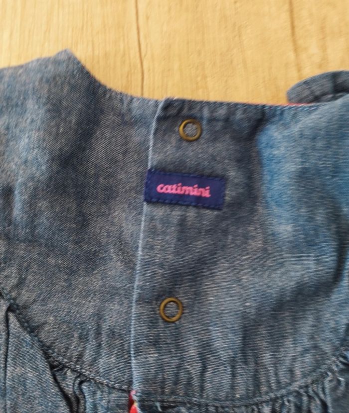 Superbe robe fille manches longues doublée taille 3 mois Catimini - photo numéro 5