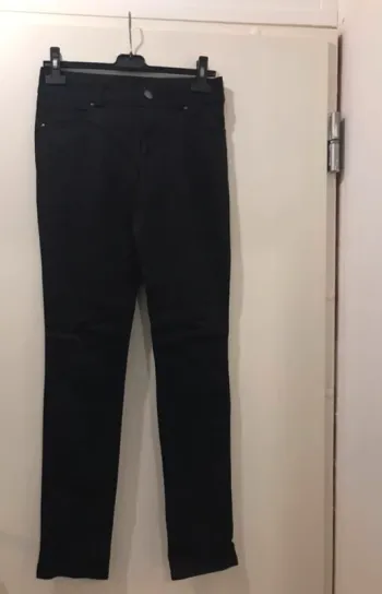 Pantalon femme jeans skinni noir hallhuber basics taille 34