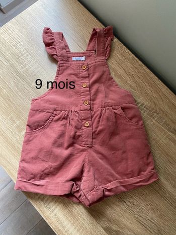 Salopette short - 9 mois