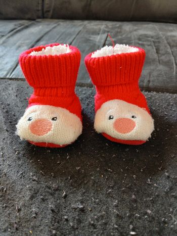 Chaussons de noel 9/12 mois