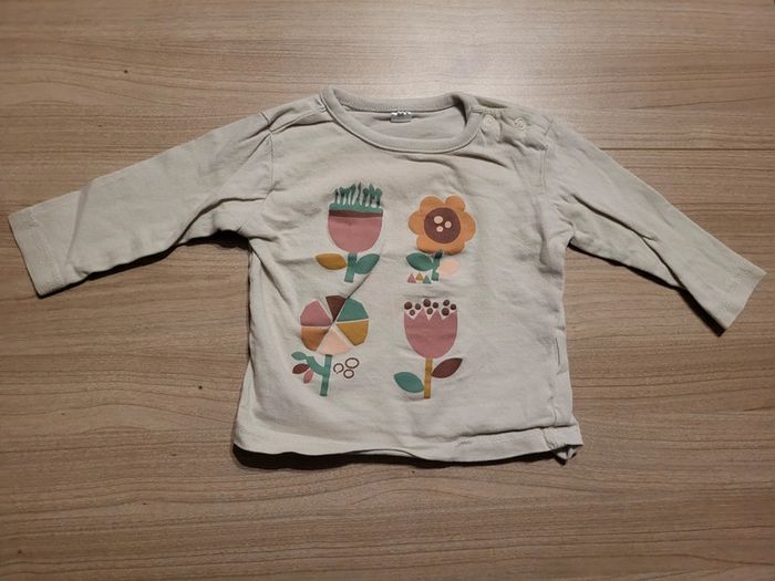 Maillot manche longue taille 6 mois (68 cm)