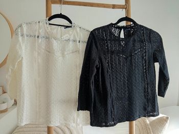 Lot de deux hauts bohème dentelle taille S/M