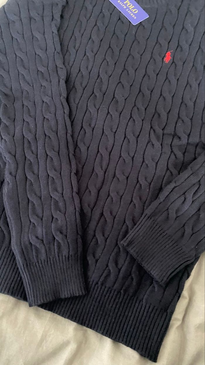 🔵 Pull Polo Ralph Lauren bleu marine – Neuf avec étiquette