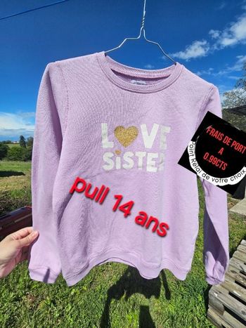 Pull / sweat 14 ans fille-