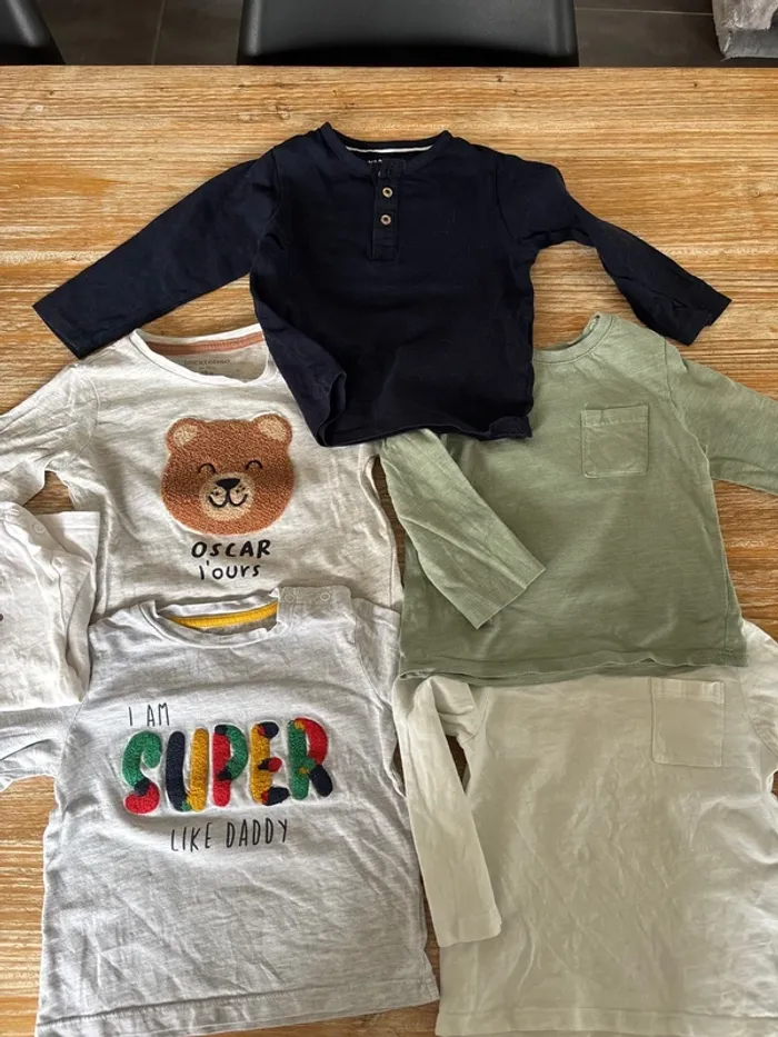 Lot tee shirt manches longues - photo numéro 2