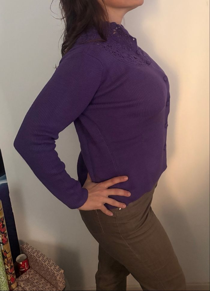 Gilet violet - photo numéro 5