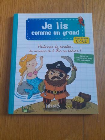 Je lis comme un grand Histoires de pirates, de sirènes et d'îles au trésor !