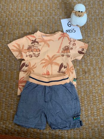 Ensemble pantalon T-shirt 6 mois