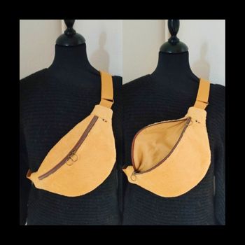 Sac banane bandoulière jaune
