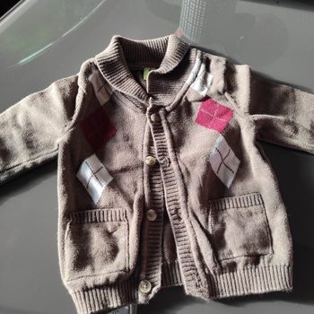Gilet marron 12 mois