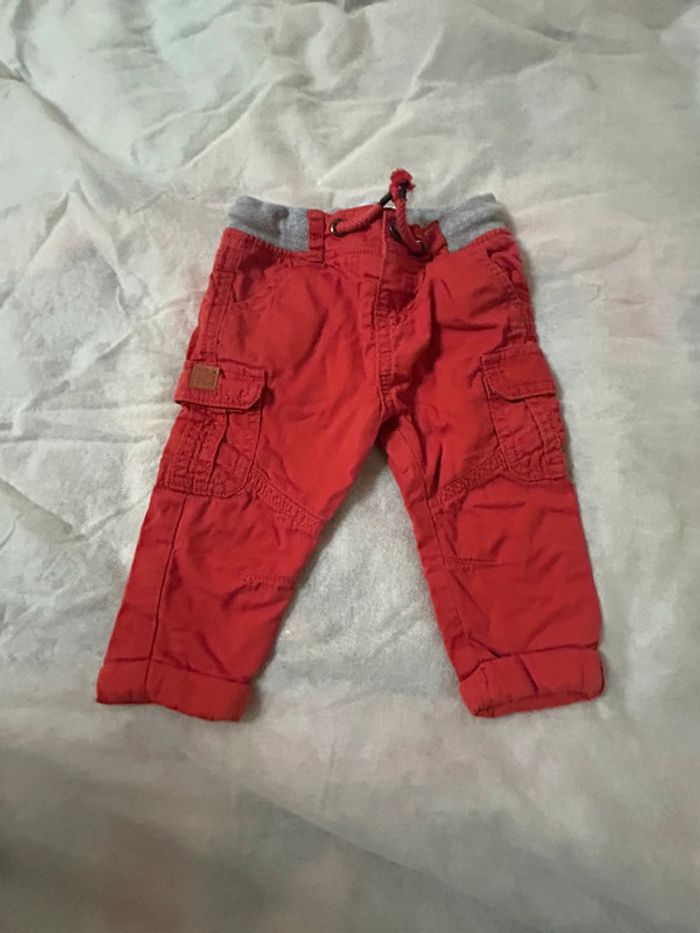 Pantalon rouge 6 mois gemo
