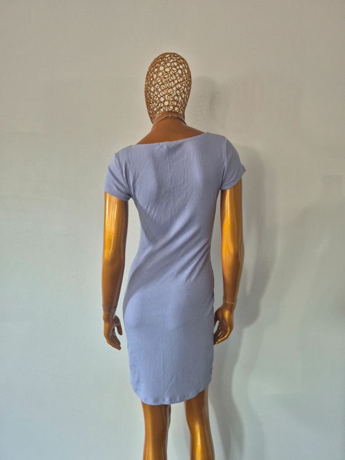 Robe Courte Femme Été Lila Manches Courtes Taille S/36 - photo numéro 2