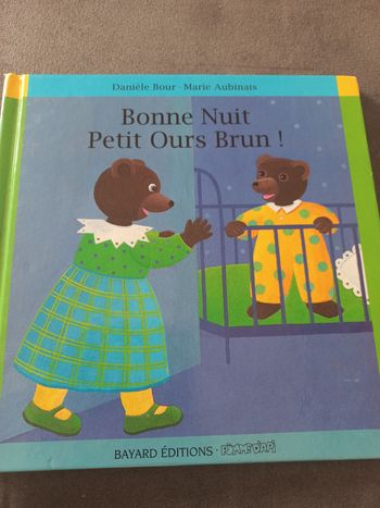 Livre bébé bonne nuit petit ours brun