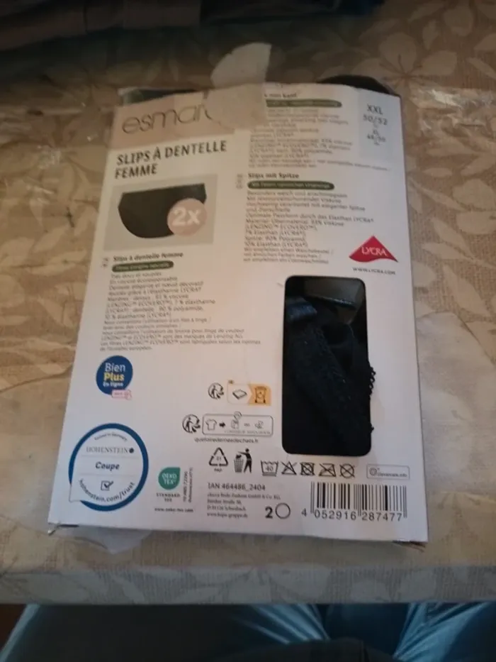 Lot de slips femme à dentelle taille xxl 50 52 - photo numéro 2