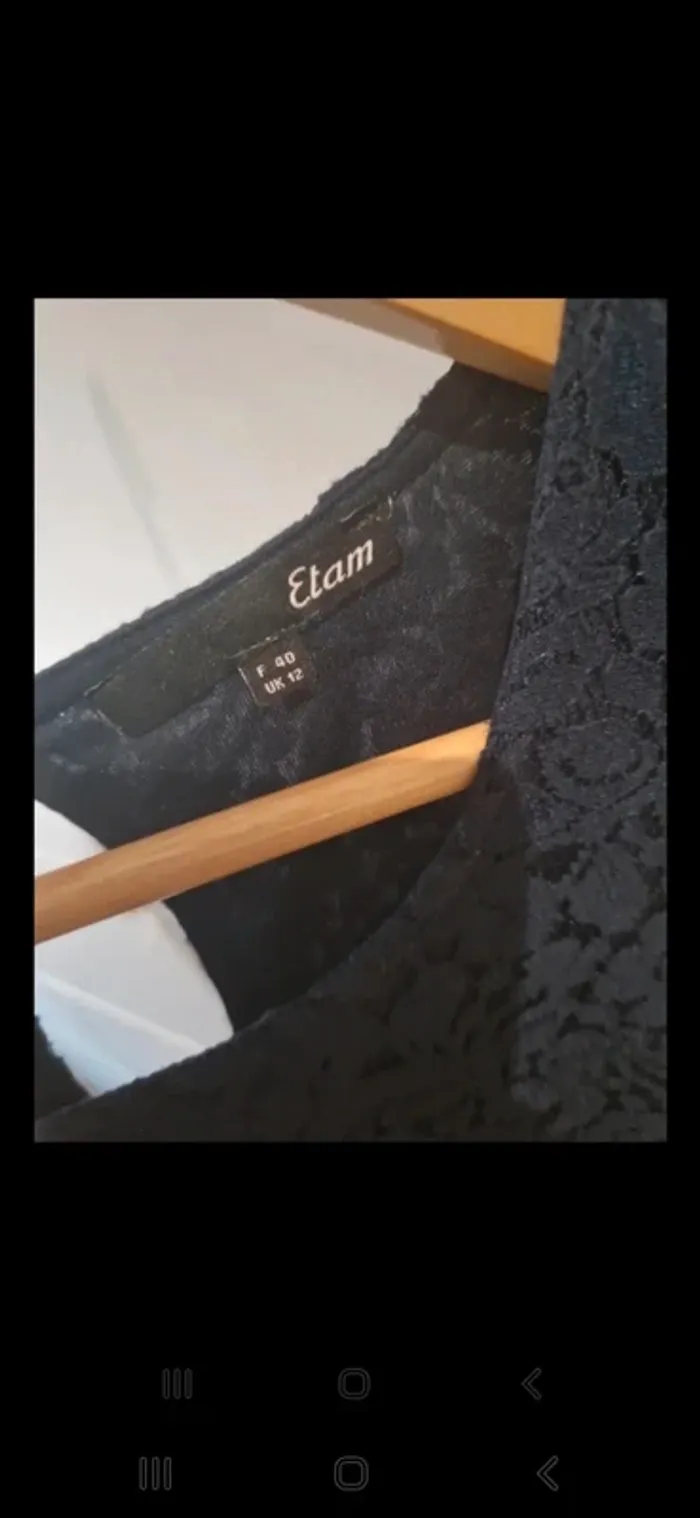 Robe etam bleu marine taille 40 tres bon etat - photo numéro 5