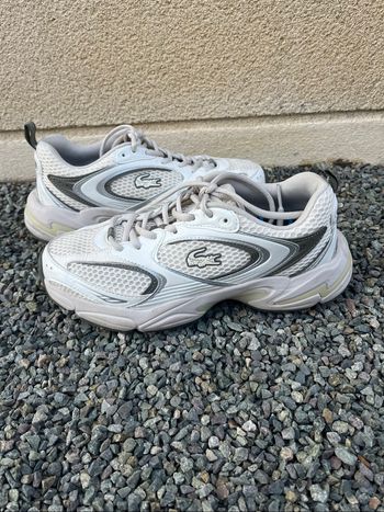 Lacoste storm 96 beige et blanc
