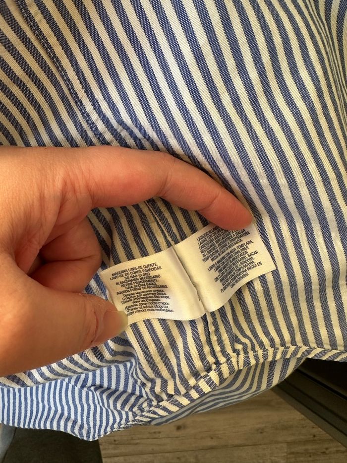 Chemise rayé bleu Ralph Lauren taille M 10/12 ans - photo numéro 4