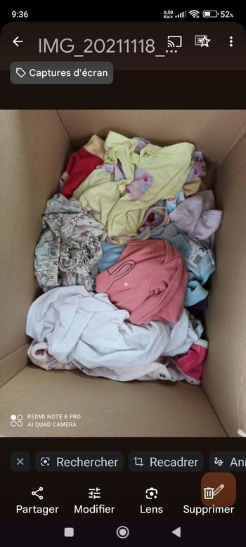 Lot vêtements fille 6 mois et plus 