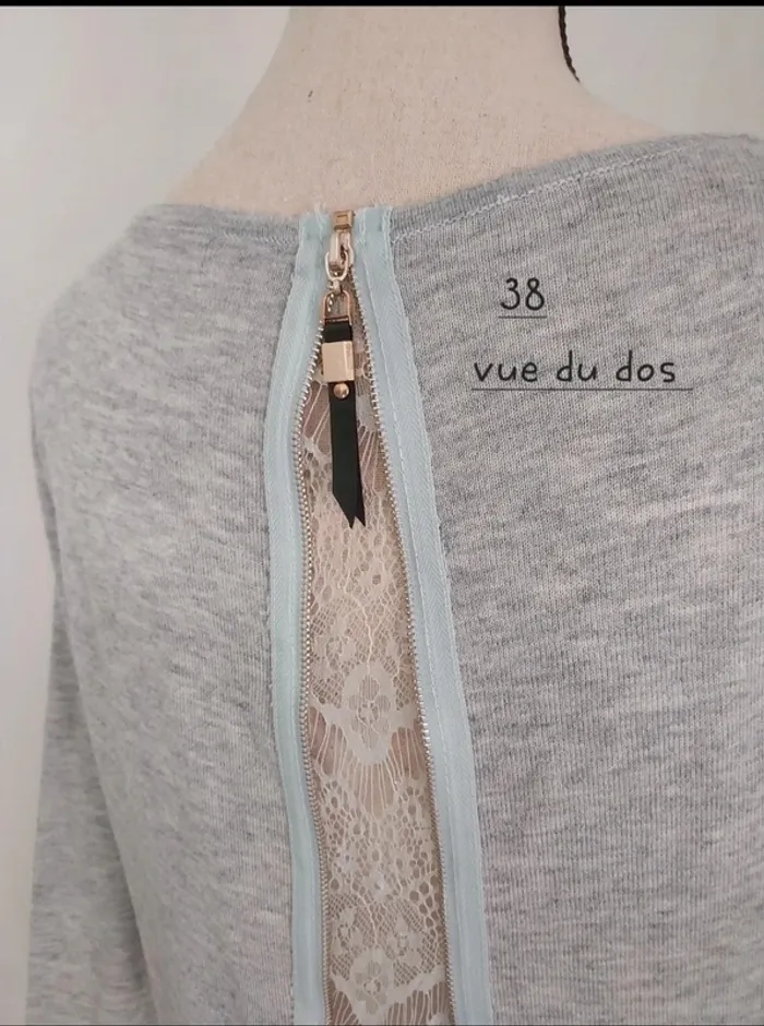 Pull T38 avec cachemire  " Vintage dressing " - photo numéro 4