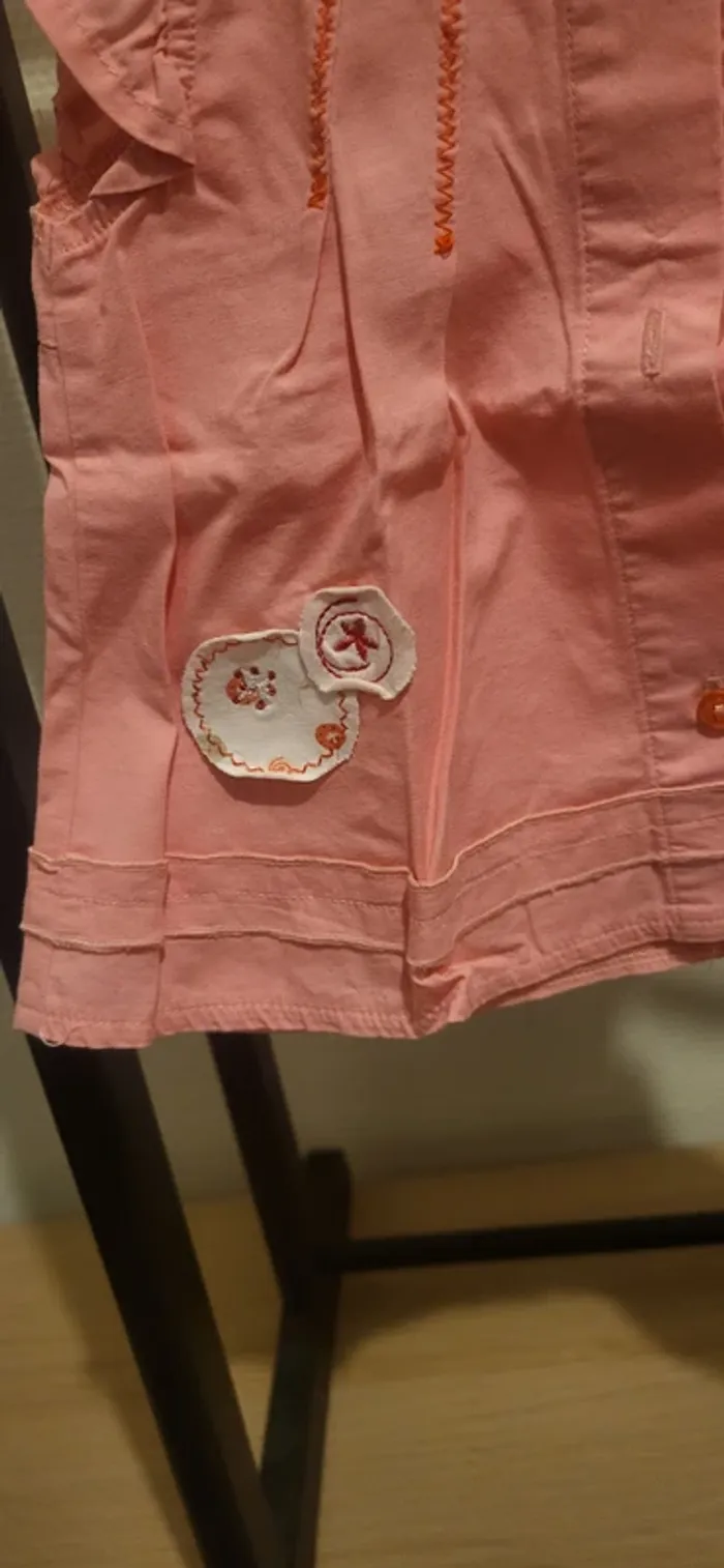Blouse rose bébé fille – Berlingot – 3 mois (60 cm) - photo numéro 2