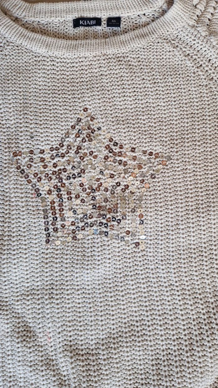 Pull beige mi saison fille - photo numéro 3