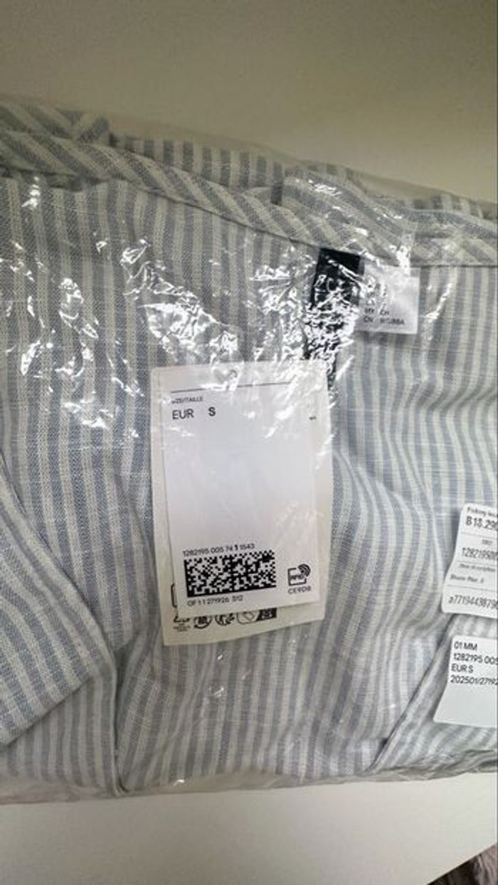 Blouse  courte en lin H&M - photo numéro 5