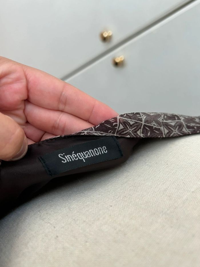 Robe sinequanone marron violine en soie taille 38 été à bretelles - photo numéro 7