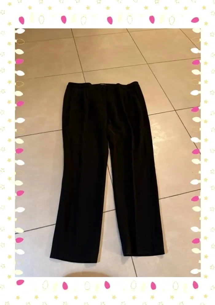 Pantalon 3/4 femme noir comme neuf mis une fois tara jarmon taille 44 - photo numéro 10